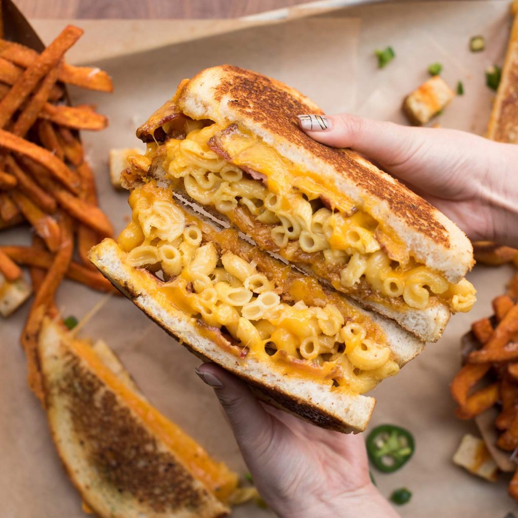 Image of Grilled Macaroni & Cheese Sandwich