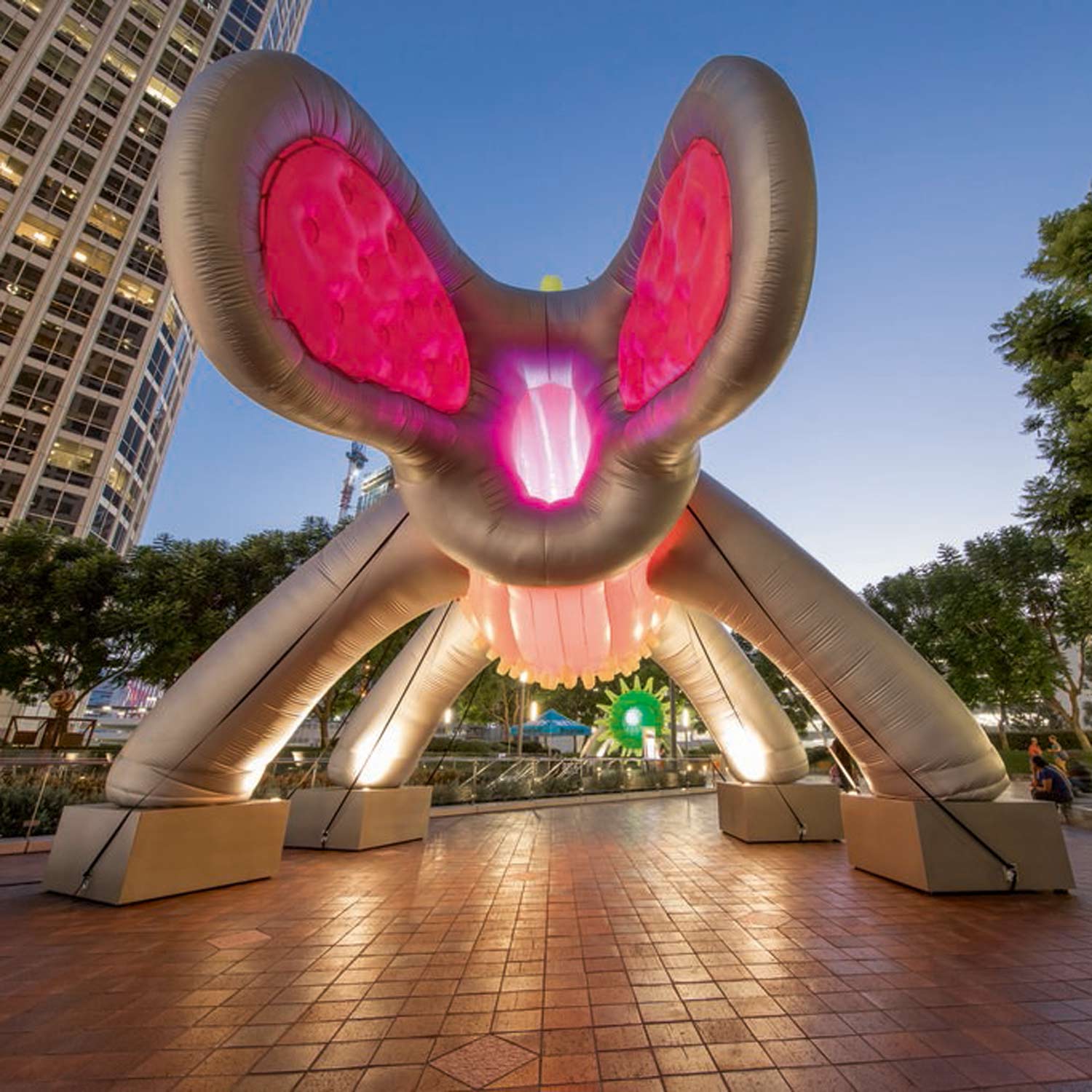 Image of Internally Lit Inflatable Sculpture by Jason Hackenwerth