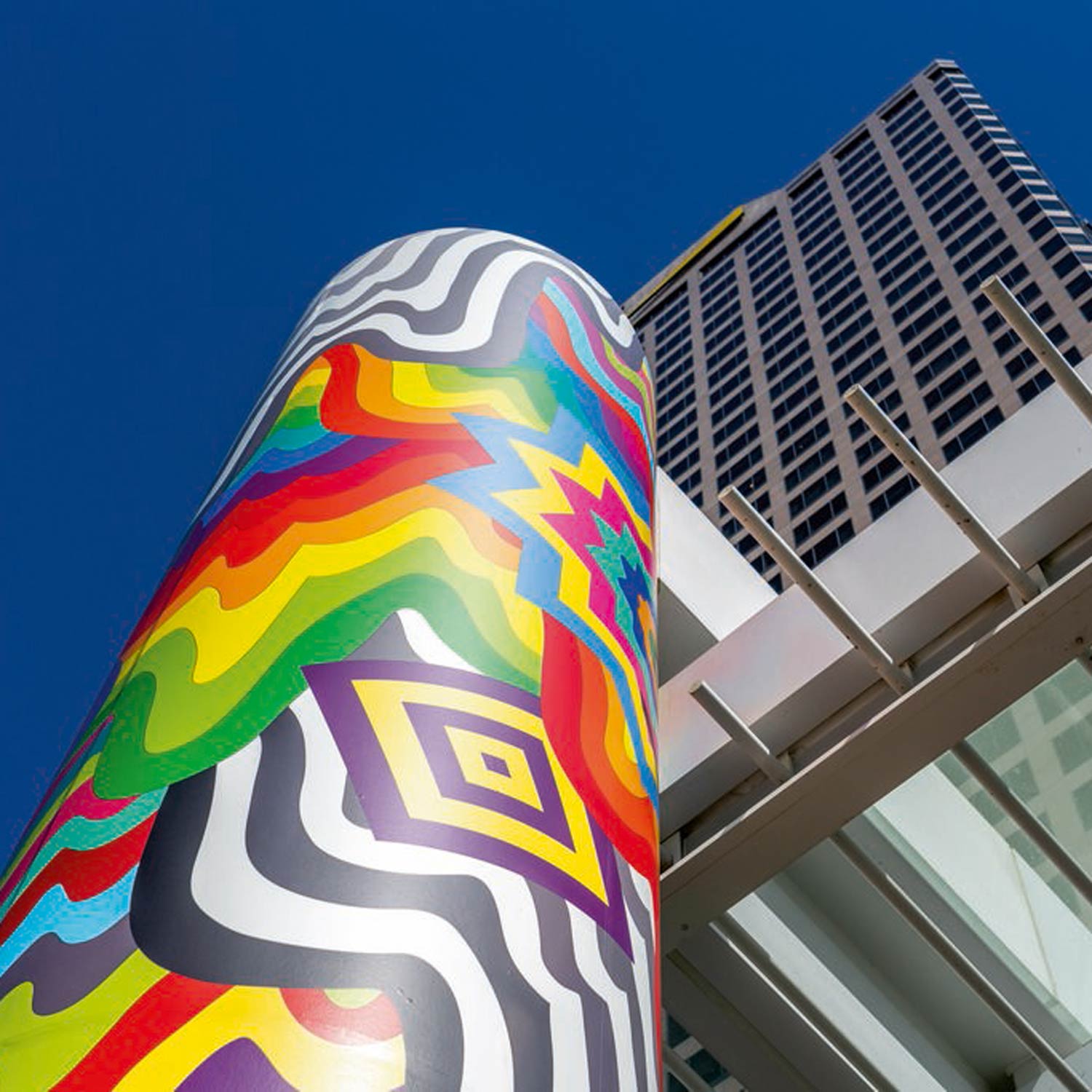 Image of FIGat7th Column Wrapped in Art by Jen Stark